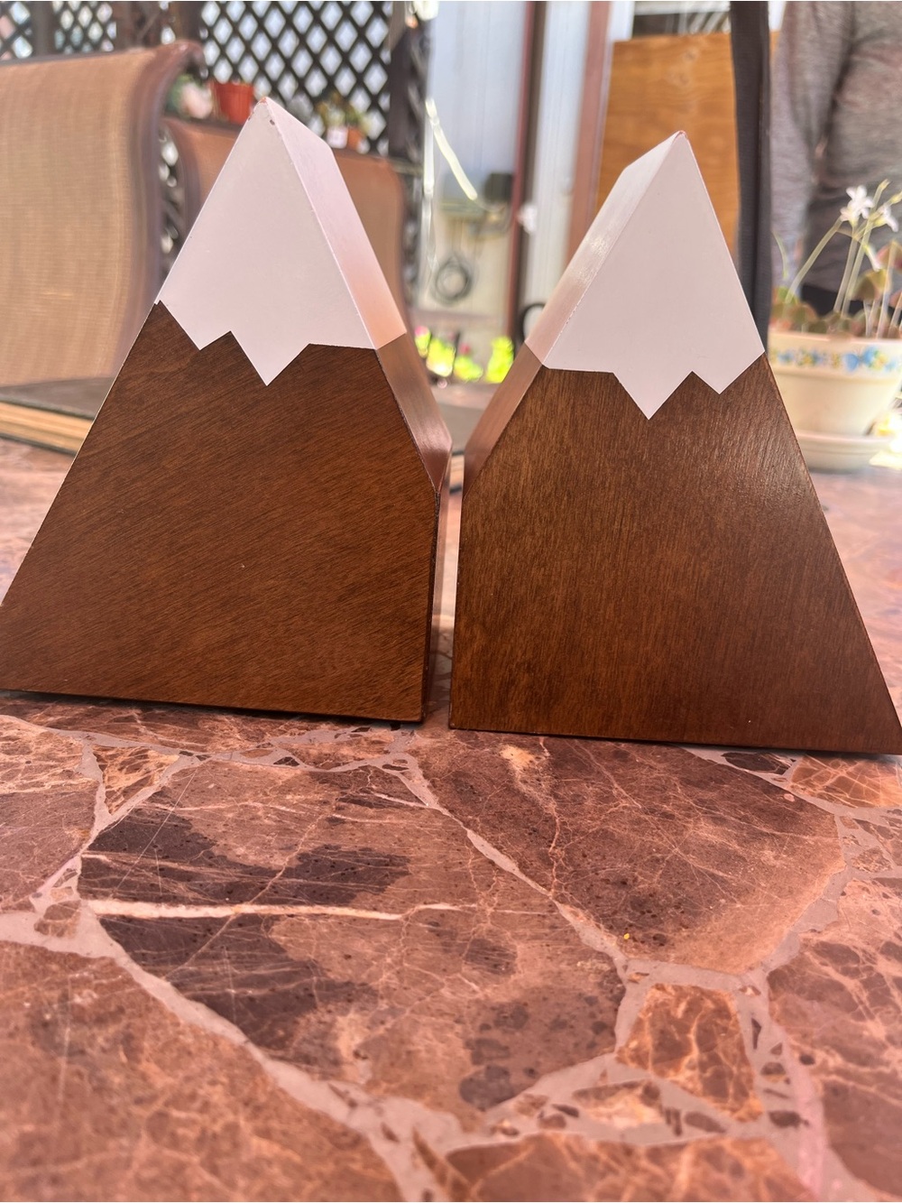 Cloud Island Mountain Peak Book Ends